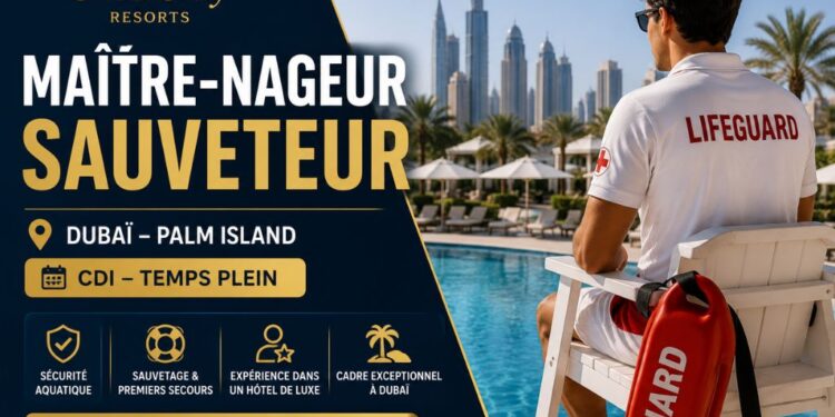 Maître-Nageur Sauveteur à Dubaï | CDI dans un Hôtel de Luxe aux Émirats