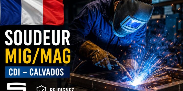 Soudeur MIG/MAG en France | CDI dans le Calvados – Secteur Métallurgie