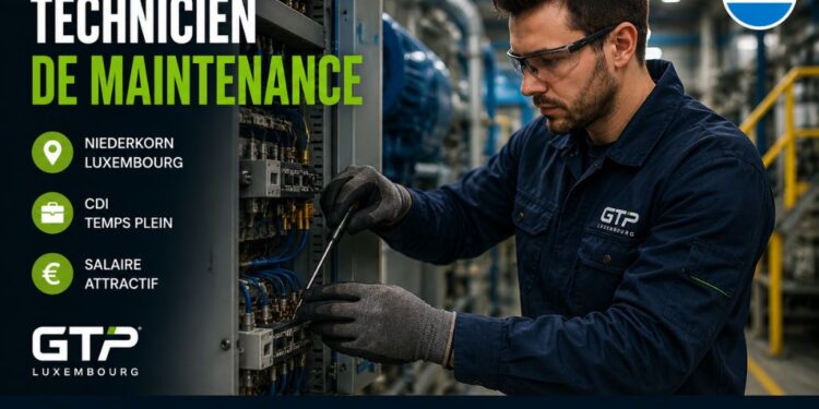 Technicien de Maintenance au Luxembourg | CDI – GTP Luxembourg S.a.r.l.