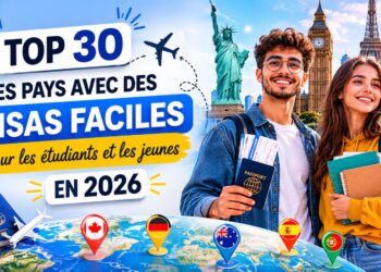 Top 30 des Pays avec des Visas Faciles en 2026 pour Étudiants et Jeunes Professionnels