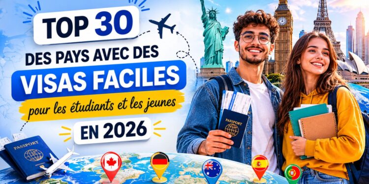 Top 30 des Pays avec des Visas Faciles en 2026 pour Étudiants et Jeunes Professionnels