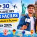 Top 30 des Pays avec des Visas Faciles en 2026 pour Étudiants et Jeunes Professionnels