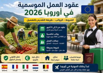 عقود العمل الموسمية في أوروبا 2026: الشروط، الرواتب وطريقة التقديم