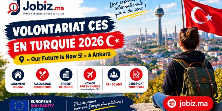 Volontariat en Turquie 2026 : 2 mois à Ankara avec logement, allocations et voyage pris en charge